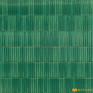 undefined-Green Kit Kat Mosaic Wall Tile Code25341 (300x600mm, Glossy)