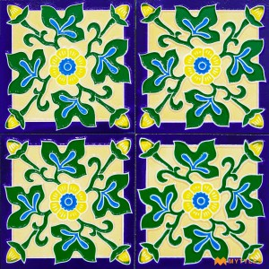 undefined-Decorative Yellow Tile Code30362 (150x150mm, Glossy, 4Pc in Box)