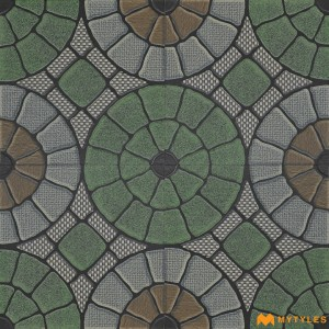 undefined-Vitrified Green Digital Parking Floor and Wall Tile Code28788 (300x300mm, Matt)