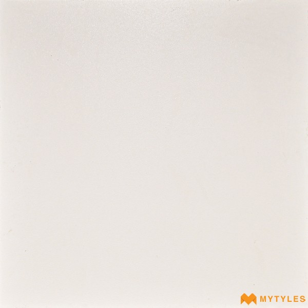 Solid Color Tiles-Porcelain Plain White Floor and Wall Tile Code27690 (600x600mm, Matt)