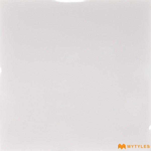 Solid Color Tiles-Vitrified Plain White Floor and Wall Tile Code25544 (600x600mm, Glossy)