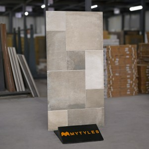 undefined-Vitrified Gray Floor and Wall Tile Code34253 (600x1200mm, Matt)