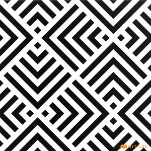 undefined-White and Black Moroccan Floor and Wall Tile Code2811 (300x300mm, Matt)