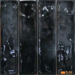 undefined-Ceramic Black Subway Wall Tile Code37363 (300x300mm, Glossy)