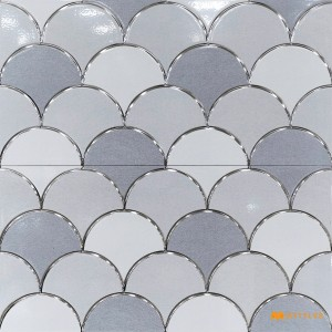 undefined-Ceramic Gray Highlighter Wall Tile Code31504 (300x600mm, Metallic)