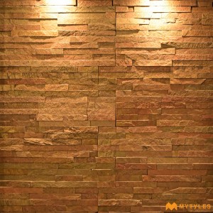 undefined-Natural Stone Wall Cladding Code16431 (150x600mm, Slate Stone)-MYT045