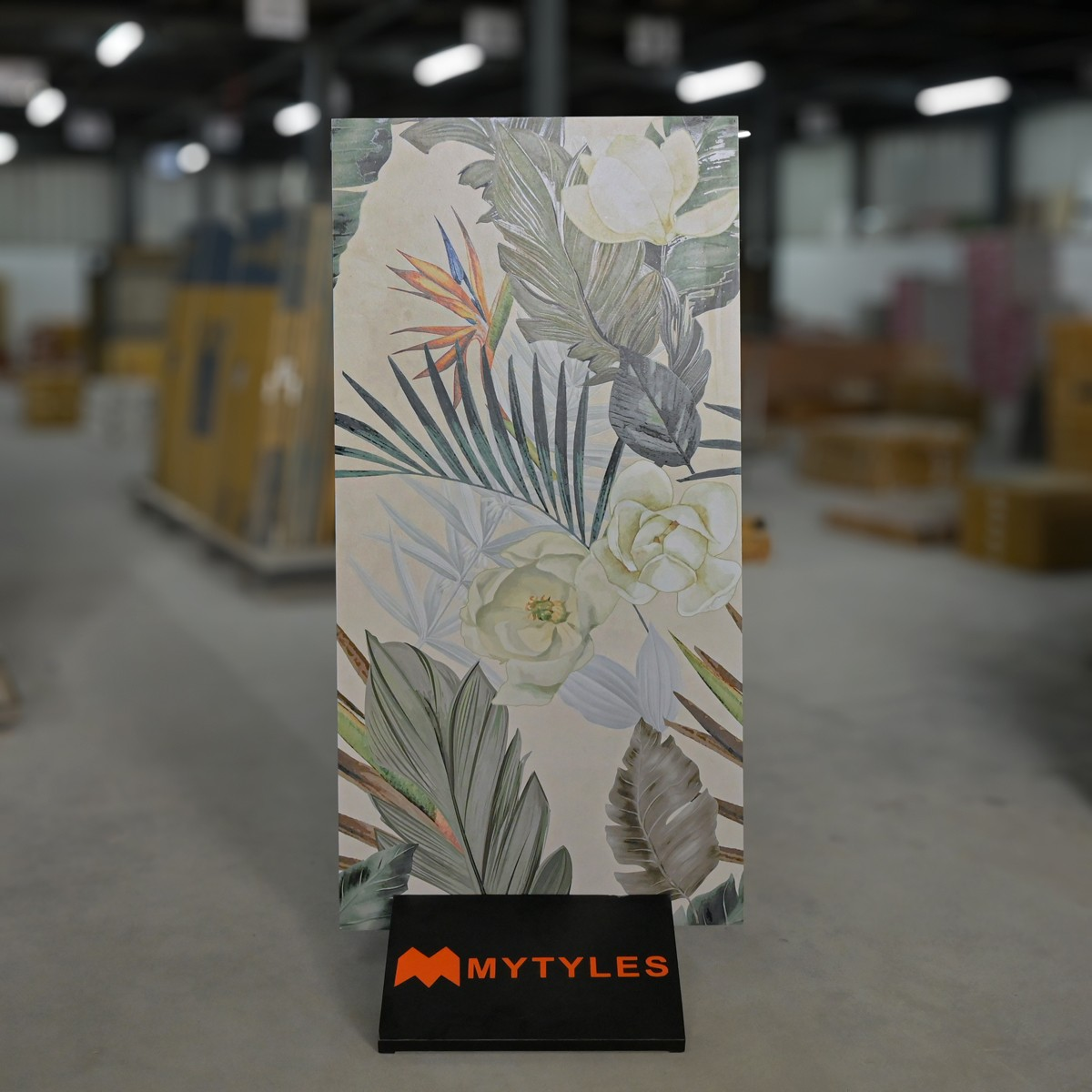 Buy Green Flower Tropical Tile Code24057HL3 - 2x4 ft | MyTyles