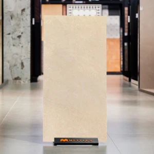 undefined-Vitrified Cream Floor and Wall Tile Code37089 (600x1200mm, Matt)