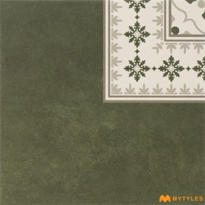 undefined-Ceramic Green Carpet Corner Floor and Wall Tile Code36085A (300x300mm, Matt)