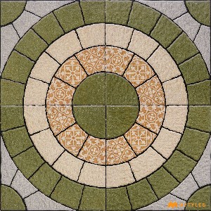 undefined-Vitrified Green Digital Parking Floor and Wall Code21611 (300x300mm, Matt)
