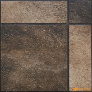 undefined-Vitrified Brown Digital Parking Floor and Wall Tile Code38361 (400x400mm, Matt)