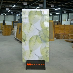 undefined-Vitrified Green Tropical Wall Tile Code27844 (600x1200mm, Glossy)