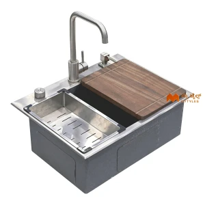 undefined-Futura Kitchen Sink - Intelligent Sink Series FS 2418 IS Code14099 (24x18x9 Inch, Single Bowl)