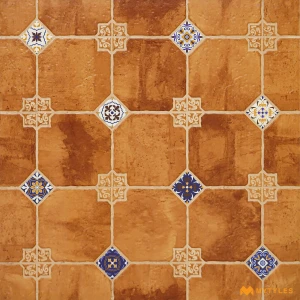 undefined-Brown Moroccan Floor and Wall Tile Code37947 (600x600mm, Matt)