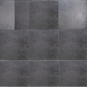 undefined-Plain Black Stone Mural MYTMU031 Code26320  (300x300mm, Rustic)