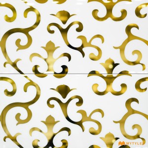 White and Gold Highlighter Tile Code36181