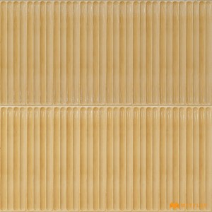 undefined-Ceramic Yellow Kitkat Mosaic Wall Tile Code28436 (300x600mm, Glossy)