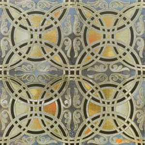 undefined-Vitrified Gray Moroccan Floor and Wall Tile Code33628 (300x300mm, Metallic)
