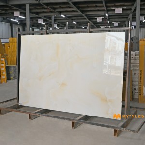 undefined-Vitrified Cream Slab Floor and Wall Tile Code22729 (1200x1800mm, Glossy)