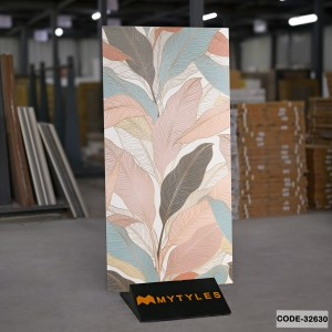 undefined-Vitrified Pink Tropical Wall Tile Code32630 (600x1200mm, Sugar)