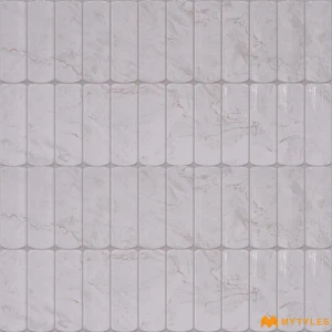 undefined-Statuary White Glossy Ceramic Textured Wall Tile Code40067 300x600mm