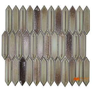 undefined-Imported Blue Mosaic Wall Tile Code37738 (285x312mm, Matt)