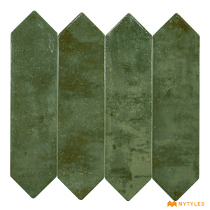 undefined-Green Picket Subway Wall Tile Code24991 (75x300mm, Glossy)