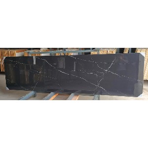 undefined-Vitrified Black Slab Floor and Wall Tile Code22036 (790x3000mm, Glossy)