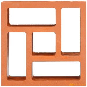 undefined-Terracotta Swasthik Jali Code33314 (200x200mm, Matt)