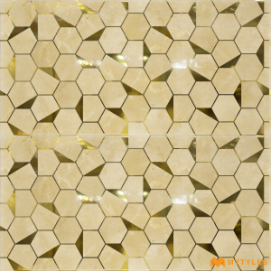undefined-Ceramic Gold Highlighter Wall Tile Code26887 (300x600mm, Hi-Glossy)