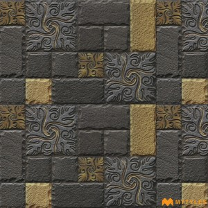 undefined-Ceramic Black Elevation Wall Tile Code23277 (300x450mm, Matt)