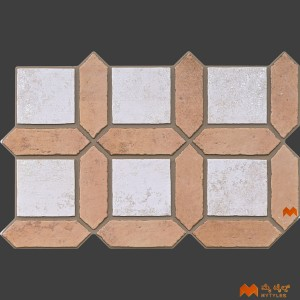 undefined-Imported Brown Geometric Floor and Wall Tile Code36369 (400x600mm, Matt)