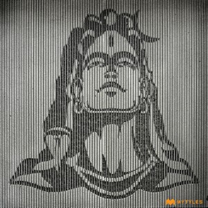 undefined-Granite Shiva Mural Code29086 (4x4 Feet, Stone, 1Pc Pkg)