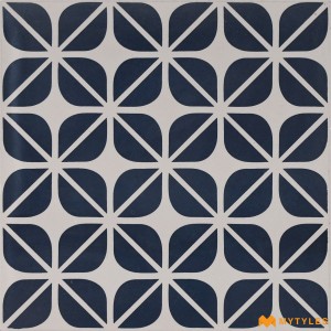 undefined-Vitrified Blue Moroccan Floor and Wall Tile Code31799 (300x300mm, Matt)
