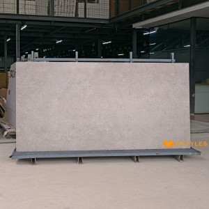 undefined-Gray Full Body Vitrified Floor and Wall Tile Code35389 (1200x2400mm, Matt)