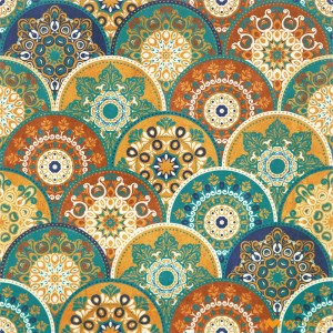 undefined-Ceramic Moroccan Tile Code17859 (300x300mm, Matt)