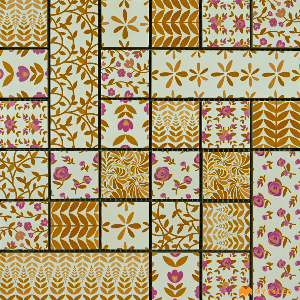 undefined-Vitrified Mosaic Tile Code3482 (300x300mm, Matt)