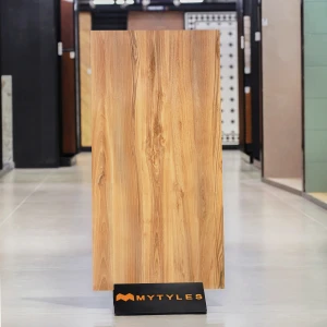 undefined-Vitrified Brown Wooden Floor and Wall Tile Code36989 (600x1200mm, Matt)
