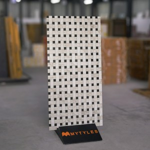 undefined-Imported Cream and Black Floor and Wall Tile Code33032 (600x1200mm, Matt)