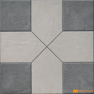 undefined-Vitrified Gray Parking Floor and Wall Tile Code28697 (400x400mm, Matt)