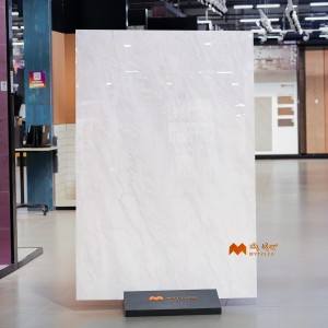 undefined-Vitrified White 15mm Slab Floor and Wall Tile Code37098 (1200x1800mm, Glossy)