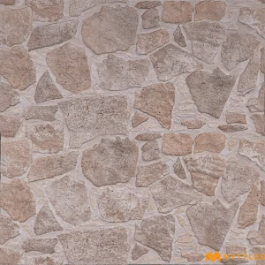 undefined-Stacked Fieldstone Beige Matt Ceramic Elevation Tile Code40857 300x600mm 4Pc