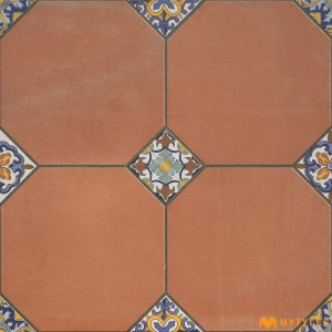 undefined-Vitrified Brown Digital Parking Floor and Wall Tile Code31616 (400x400mm, Matt)