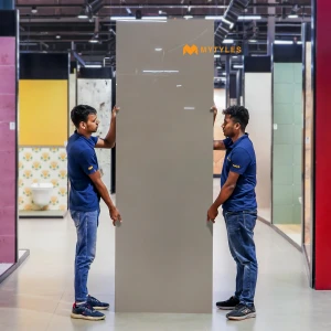 undefined-Full Body Vitrified Slab Floor and Wall Tile Code38452 (800x2400x15mm, Glossy)