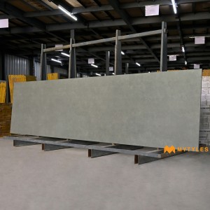 undefined-Vitrified Grey Slab Floor and Wall Tile Code22050 (790x3000mm, Matt)