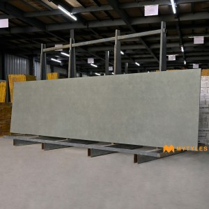 undefined-Vitrified Grey Slab Floor and Wall Tile Code22050 (790x3000x15mm, Matt)