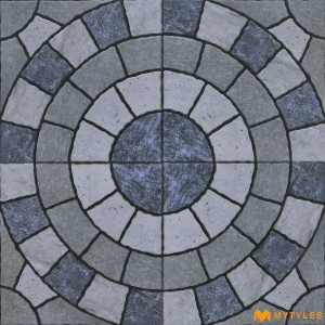 undefined-Vitrified Grey Digital Parking Floor and Wall Tile Code29939 (300x300mm,Matt)