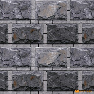 undefined-Ceramic Gray Elevation Wall Tile Code34900 (300x450mm Glossy)