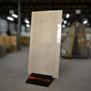 undefined-Vitrified Cream Floor and Wall Tile Code29090 (600x1200mm, Glossy)