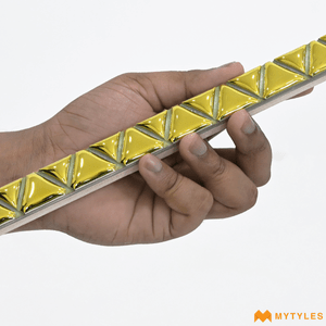 undefined-Ceramic Border Tile Code2385 (20x600mm, Metallic) KG77